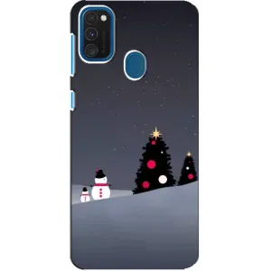Чехлы на Новый Год Samsung Galaxy A21s (Снеговички)