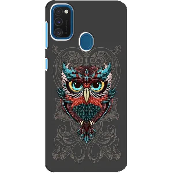 Чехол с рисунком «Сова на сером» для Samsung Galaxy A21s Чехол с рисунком «Сова на сером» для Samsung Galaxy A21s