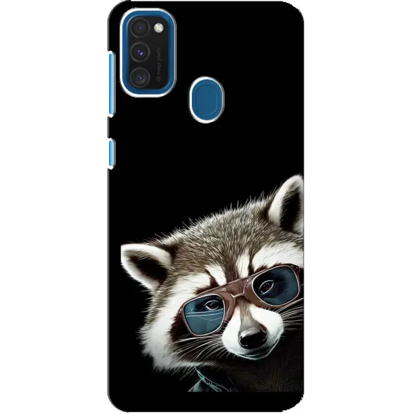 Чехол с рисунком «Стильный Енот» для Samsung Galaxy A21s Чехол с рисунком «Стильный Енот» для Samsung Galaxy A21s