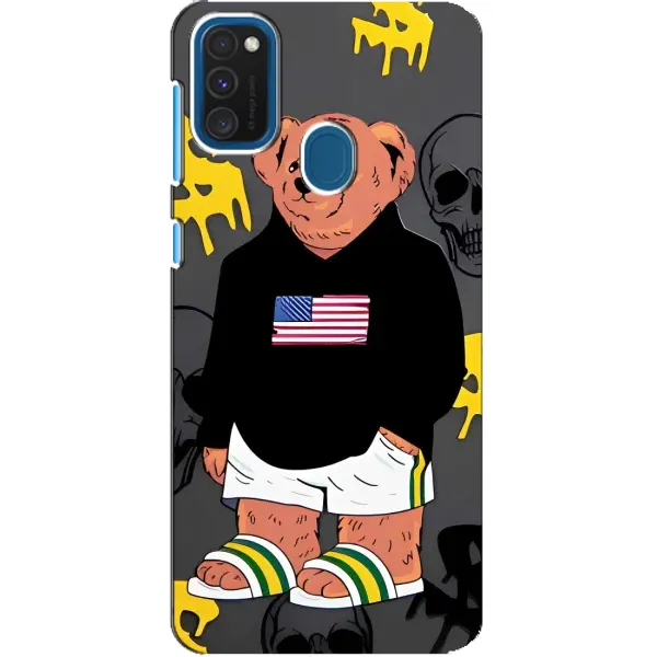 Чехол с рисунком «Teddy USA» для Samsung Galaxy A21s Чехол с рисунком «Teddy USA» для Samsung Galaxy A21s