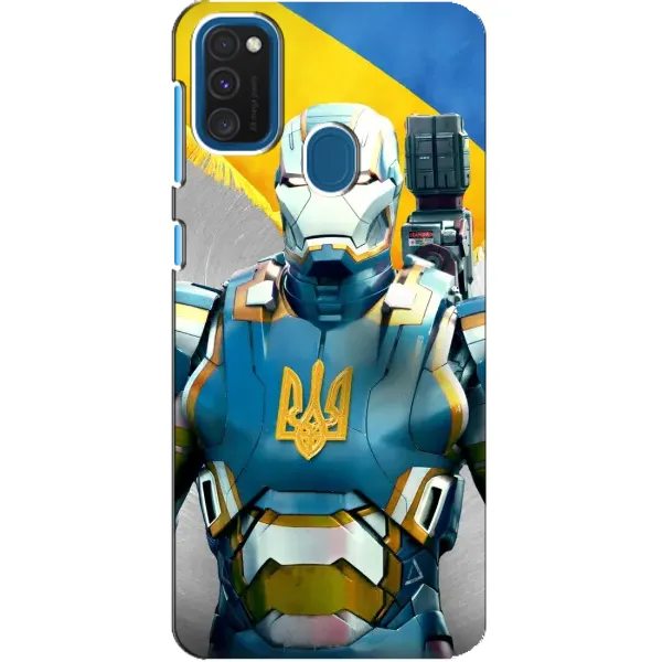 Чехол с рисунком «Украинский робокоп» для Samsung Galaxy A21s Чехол с рисунком «Украинский робокоп» для Samsung Galaxy A21s