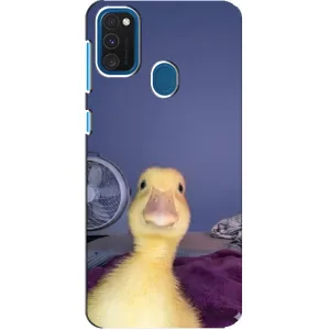Бампер с принтом Мемы для Samsung Galaxy A21s (Утка)