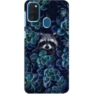 Силиконовый Чехол с Енотами на Samsung Galaxy A21s (В цветах)
