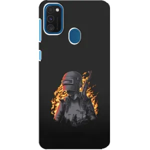 Чохол з картинкою "Герой Pubg" на Samsung Galaxy A21s (В полум'ї)