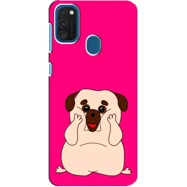Чехол с рисунком «Веселый Мопсик» для Samsung Galaxy A21s Чехол с рисунком «Веселый Мопсик» для Samsung Galaxy A21s