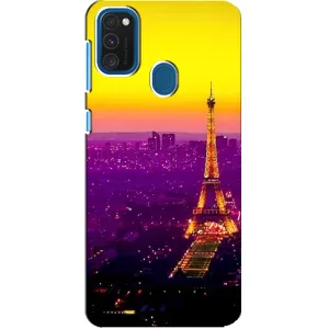 Чехол с Эйфелевой башней на Samsung Galaxy A21s (Яркая башня)