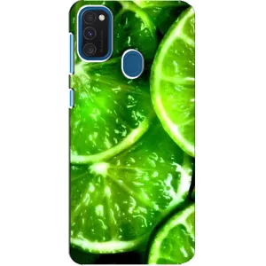 Чохол з зображенням смачної їжі для Samsung Galaxy A21s (Яскравий Лайм)