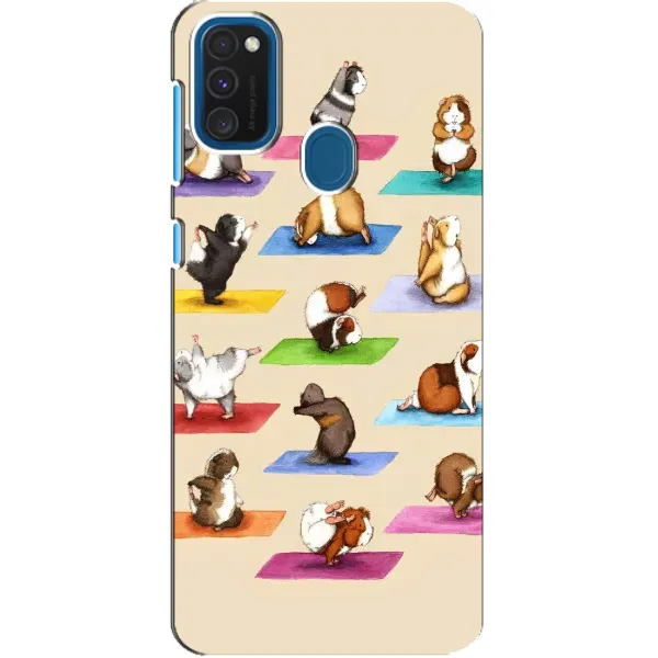 Чехол с рисунком «Ёга свинок» для Samsung Galaxy A21s Чехол с рисунком «Ёга свинок» для Samsung Galaxy A21s