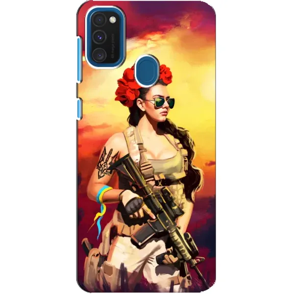 Чехол с рисунком «Женщина солдат» для Samsung Galaxy A21s Чехол с рисунком «Женщина солдат» для Samsung Galaxy A21s