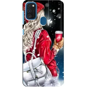 Чехлы на Новый Год Samsung Galaxy A21s (Зима пришла)