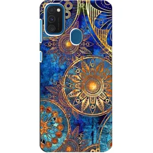 Чехлы со смыслом для Samsung Galaxy A21s (Золотые узоры)