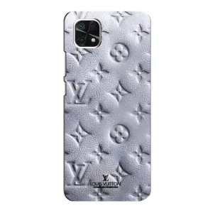 Текстурный Чехол Louis Vuitton для Самсунг Галакси А22 5G (Белый ЛВ)