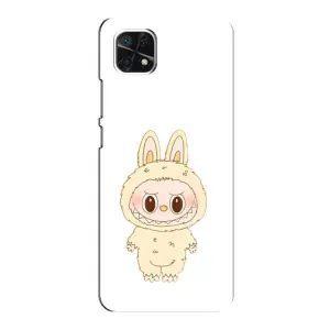 Чехол с принтом Лабубу для Samsung Galaxy A22 5G (Бежевый Лабубу)
