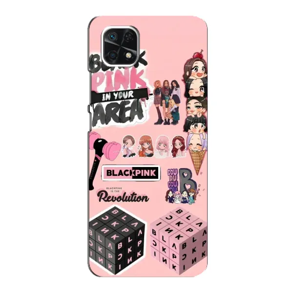 Чехол с рисунком «BLACK PINK коллаж» для Samsung Galaxy A22 5G Чехол с рисунком «BLACK PINK коллаж» для Samsung Galaxy A22 5G