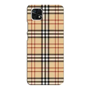 Чехол с Брендами одежды на Самсунг Галакси А22 5G (Burberry стиль)