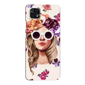 Чехол с картинкой Модные Девчонки Samsung Galaxy A22 5G (Девушка в очках)