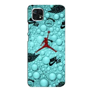Силиконовый Чехол Nike Air Jordan на Самсунг Галакси А22 5G (Джордан Найк)