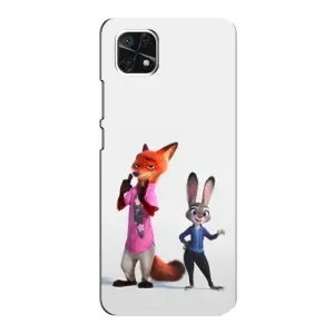Силиконовый чехол с принтом Зоотрополіс для Samsung Galaxy A22 5G (Джуди и Ник)