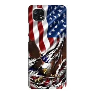 Чехол Флаг USA для Samsung Galaxy A22 5G (Флаг USA)