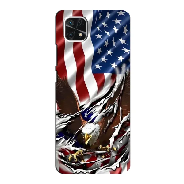 Чехол с рисунком «Флаг USA» для Samsung Galaxy A22 5G Чехол с рисунком «Флаг USA» для Samsung Galaxy A22 5G