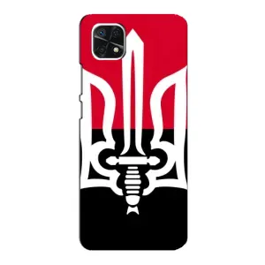 Чехлы УПА (Красно-Чёрный) на Samsung Galaxy A22 5G (Герб Украины)