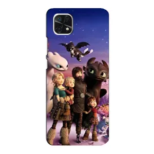 Чехол дракон Беззубик для Samsung Galaxy A22 5G (Герои дракона)