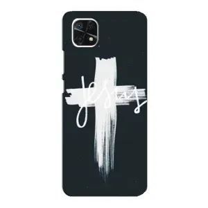 Чехлы для Самсунг Галакси А22 5G (Крест Иисуса) (Jesus)