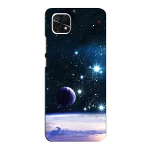 Чохол (ТПУ) з планетами на Samsung Galaxy A22 5G (Космічний вид)