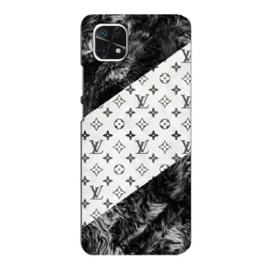 Чехол Стиль Louis Vuitton на Samsung Galaxy A22 5G (LV на белом)