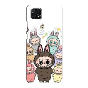Чехол с принтом Лабубу для Samsung Galaxy A22 5G (Маленькие Лабубу)