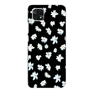 Чехол с ромашками на Samsung Galaxy A22 5G (Маленькие ромашки)