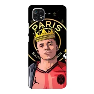 Чехол (TPU) с Футболистом на Samsung Galaxy A22 5G (Mbappe King)
