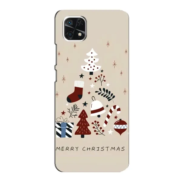 Чехол с рисунком «Merry Christmas» для Samsung Galaxy A22 5G Чехол с рисунком «Merry Christmas» для Samsung Galaxy A22 5G