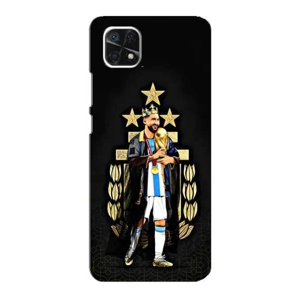 Чехол с рисунком «Месси король» для Samsung Galaxy A22 5G Чехол с рисунком «Месси король» для Samsung Galaxy A22 5G