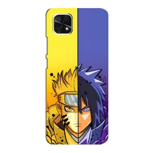 Купить Чехлы на телефон с принтом Anime для Samsung Galaxy A22 5G (Naruto Vs Sasuke)