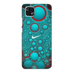 Силиконовый Чехол на Samsung Galaxy A22 5G с картинкой Nike (Найк зеленый)