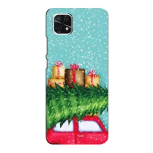 Чехол Новогодняя Елка на Samsung Galaxy A22 5G (Новогодние подарки)