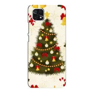 Чехол Новогодняя Елка на Samsung Galaxy A22 5G (Новогодний принт)