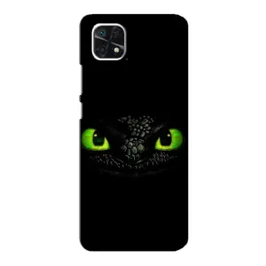 Чехол дракон Беззубик для Samsung Galaxy A22 5G (Глаза Беззубика)