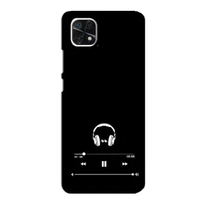 Чохол з картинками на чорному фоні для Samsung Galaxy A22 5G (Плеєр)
