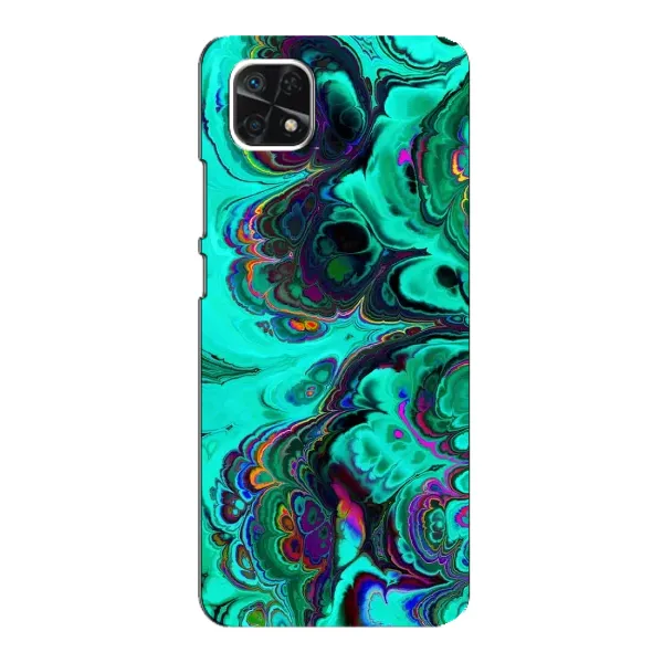 Чехол с рисунком «Салатный мрамор» для Samsung Galaxy A22 5G Чехол с рисунком «Салатный мрамор» для Samsung Galaxy A22 5G