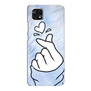 Чехлы (Знак сердечка) на Samsung Galaxy A22 5G (Сердечка знак)