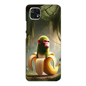 Чехол с мемами тралалело тралала для Samsung Galaxy A22 5G (Шимпанзини бананини)