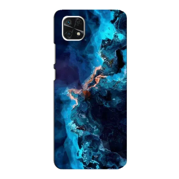 Чехол с рисунком «Синий мрамор» для Samsung Galaxy A22 5G Чехол с рисунком «Синий мрамор» для Samsung Galaxy A22 5G