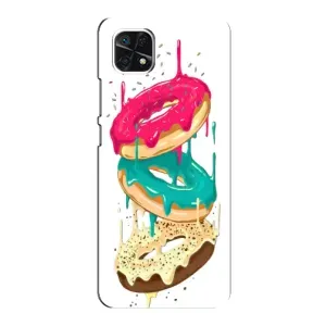 Чехол с изображением вкусной еды для Samsung Galaxy A22 5G (Сочные пончики)