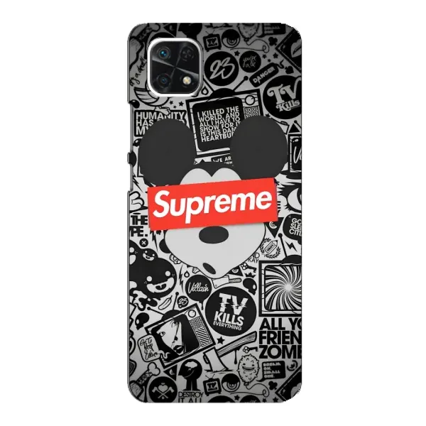 Чехол с рисунком «Supreme Маус» для Samsung Galaxy A22 5G Чехол с рисунком «Supreme Маус» для Samsung Galaxy A22 5G
