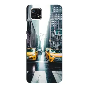 Силиконовый бампер (Работники) на Samsung Galaxy A22 5G (Такси)