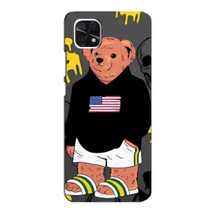 Чехлы Мишка Тедди для Самсунг Галакси А22 5G (Teddy USA)
