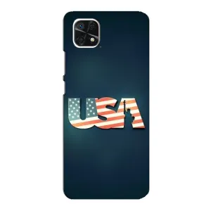 Чехол Флаг USA для Samsung Galaxy A22 5G (USA)