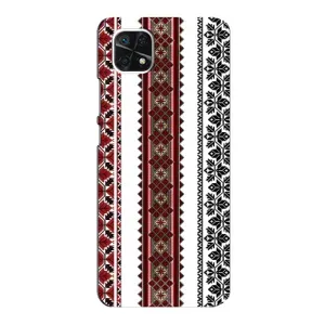 Силиконовый Чехол на Samsung Galaxy A22 5G с картинкой Вышиванки (Вышиваночки)